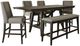 Liberty Furniture Double Bridge 6-Piece Dark Chestnut/Gray Optional Gathering Table Set-0