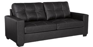 front view of the Benchcraft® Barlin Mills Carbon Queen Sleeper Sofa