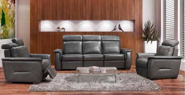 Fornirama 3782 Black Recliner with Adjustable Headrest-2