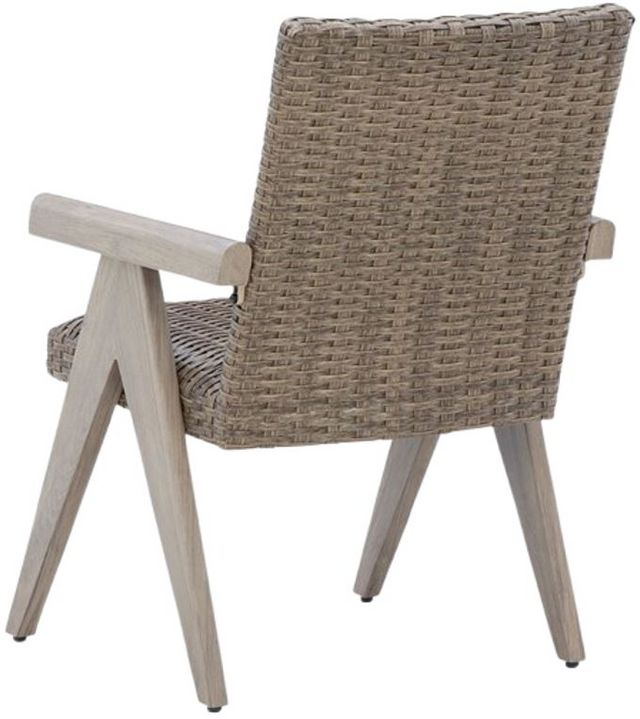 Signature Design by Ashley® Cliff Trails Beige Aluminum Outdoor Arm Chair-3