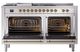 Ilve® Nostalgie II Series 60" Stainless Steel Pro Style Dual Fuel Range-2