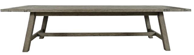 Jofran Inc. Telluride Driftwood Trestle Extension Dining Table-3
