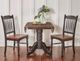 A-America® British Isles Antique Oak Dropleaf Dining Table with Black Base-3