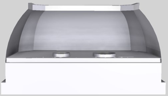 Vent-A-Hood® Designer Series 54" White Wall Mounted Range Hood-1
