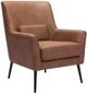 Zuo® Modern Ontario Vintage Brown Accent Chair-0