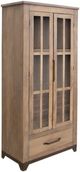 International Furniture Direct Natural Parota Brown Cappuccino Cabinet-0