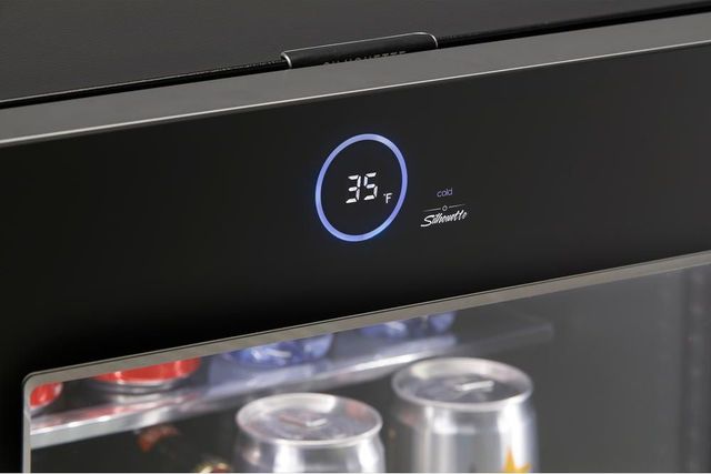 Silhouette® Reserve 24” Black Wine Cooler-2