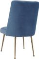 TOV Furniture Batik Ocean Blue Textured Linen Dining Chair-2