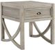 Bernards Belleville Light Gray End Table-0