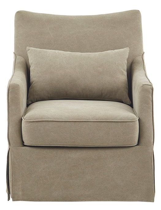 Olliix by Martha Stewart London Tan Swivel Chair-0