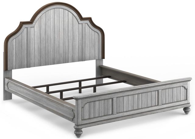 Flexsteel® Plymouth® Distressed Graywash California King Bed-1