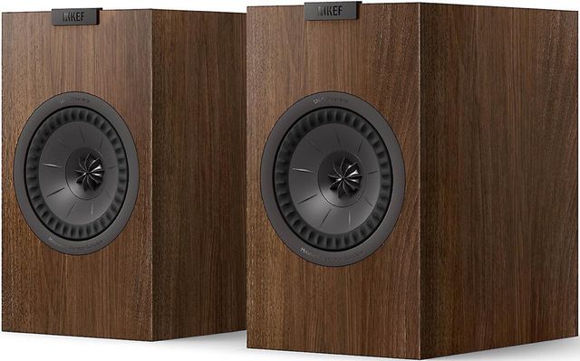 KEF Q1 Meta 5.25" Walnut Bookshelf Speakers
