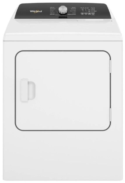 Whirlpool® 7.0 Cu. Ft. White Front Load Electric Moisture Sensing Dryer with Steam-0