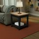 Legends Home Providence Bourbon End Table with Black Base-1