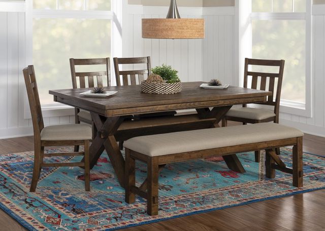 Powell® Turino 6-Piece Gray/Rustic Umber Dining Set-1