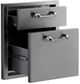 LYNX® Professional Classic 19" Stainless Steel Double Drawer-1
