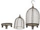A & B Home Phineas 2-Piece Antique Bronze Hanging Wire Mesh Candle Holder Set-1