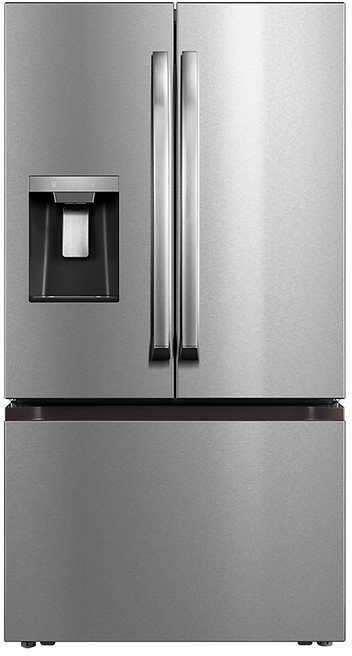 Midea® 36 in. 29.3 Cu. Ft. Stainless Steel French Door Refrigerator -0