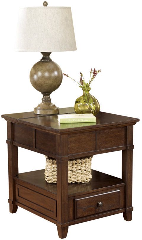 Signature Design by Ashley® Gately 2-Piece Medium Brown Living Room Table Set-2