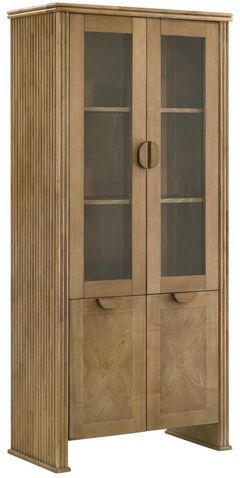 Coaster® Adina Distressed Light Brown Display Cabinet