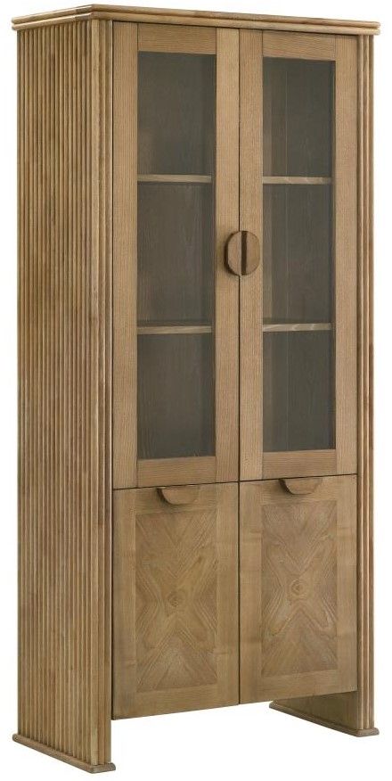 Coaster® Adina Distressed Light Brown Display Cabinet-0
