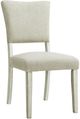 Elements International Bette 7-Piece White Upholstered Dining Set-4