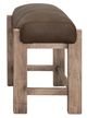 International Furniture Direct White Balam Camel Brown Accent Stool-1