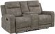 Homelegance® Muncie Brown Double Manual Reclining Loveseat with Center Console-0