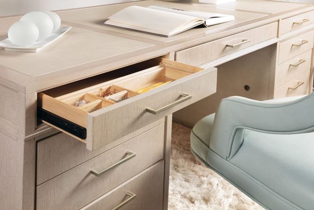 Hooker® Furniture Marlowe Polished Limestone Executive Desk-2