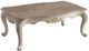 ACME Furniture Chantelle Beige Coffee Table with Pearl White Base-0