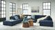 Signature Design by Ashley® Bales 7-Piece Navy Modular Seating-3