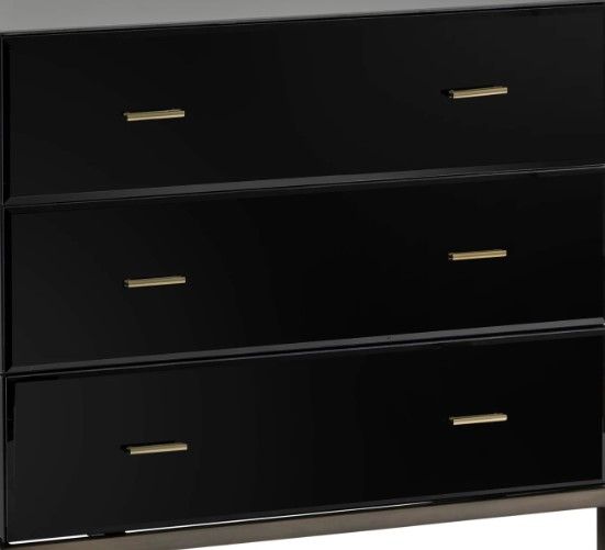 Crestview Collection Mercury Antique Brass/Black Chest-1