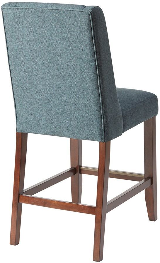 Olliix by Madison Park Blue Brody Wing Counter Stool-2