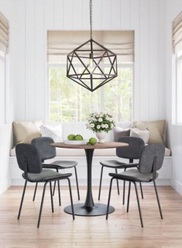 Zuo® Modern Worcester Gray Dining Chair-2
