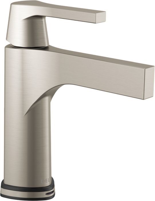 Delta Zura® Stainless Black Touch2O® Bathroom Faucet with Touchless Technology-0