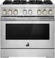 JennAir® RISE™ 36" Stainless Steel Pro Style Dual Fuel Range-0