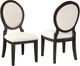 Coaster® Twyla 2-Piece Cream/Dark Cocoa Upholstered Dining Chairs-4