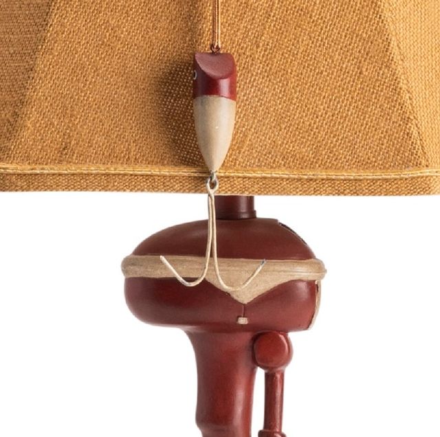 Crestview Collection Outboard Red Table Lamp-3