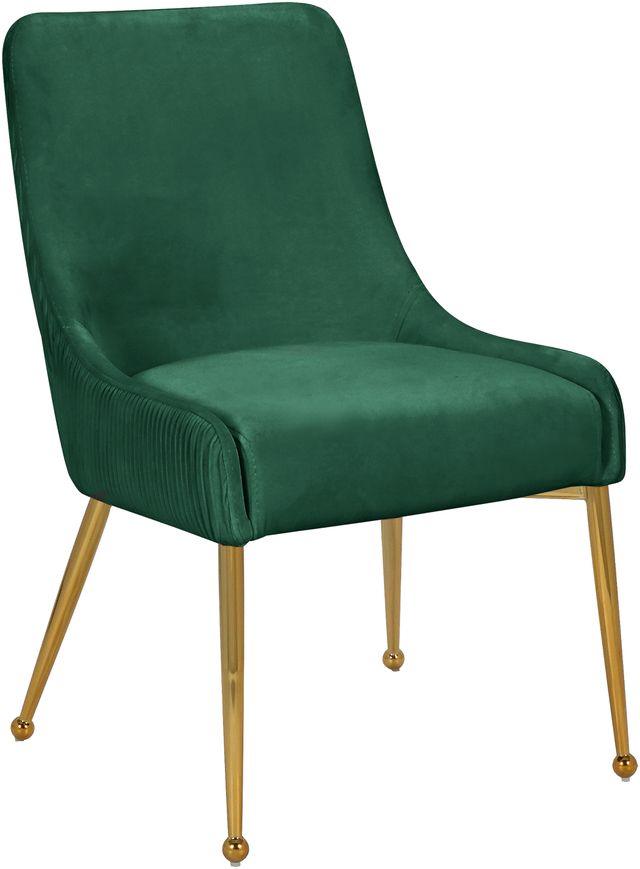 Meridian Furniture Ace Green/Gold Velvet Dining Chair-0