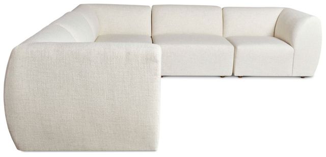 Bassett® Furniture Clyde 2-Piece White L-Shaped Sectional Set-2