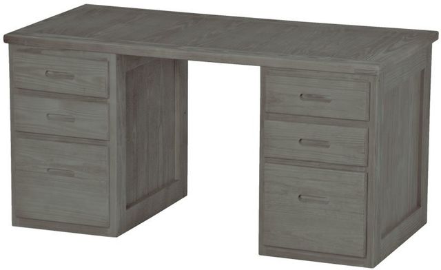 Crate Designs™ Furniture Graphite Lacquer Top Desk-0