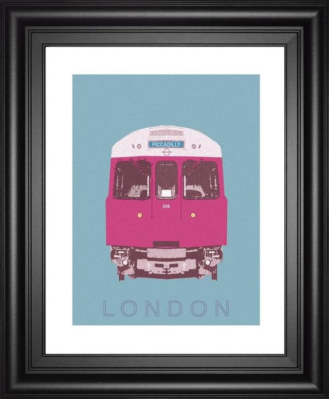 Classy Art London Transport 3 by Ben James Framed Print Wall Art-0