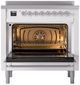 Ilve® Nostalgie II Series 36" White Pro Style Induction Range-2