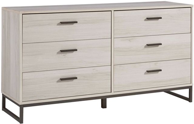 Signature Design by Ashley® Socalle 4-Piece Light Natural Queen Platform Bed Set-2