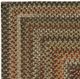 Capel Rugs Homecoming Chestnut Brown 24" x 36" Concentric Rectangle Throw Rug-1