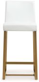 TOV Furniture Denmark White Gold Steel Counter Stools-1