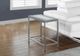 Monarch Specialties Inc. Grey Blue Tile Top Accent Table with Hammered Silver Base-1