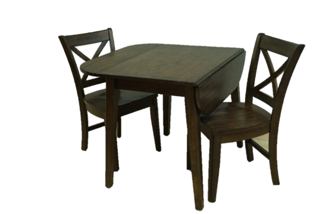 Allwood Furniture Group #127 Ember Solid Wood Drop Leaf Table Set-0