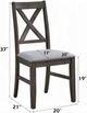 ACME Furniture Marit 2-Piece Gray Dining Side Chair Set-2