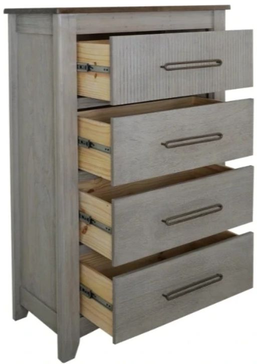 International Furniture Direct Ridge Light Gray Chest-4